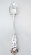 Basting Serving / Stuffing Spoon Kings Pattern Silver Plated 31cm