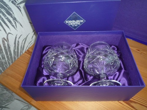 Vintage edinburgh crystal pair - vintage,