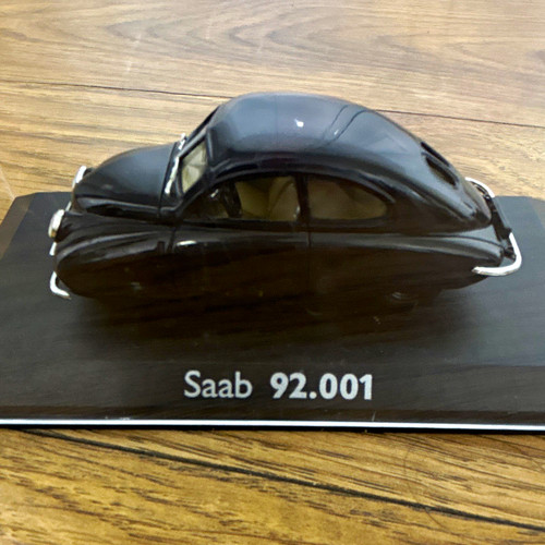 Saab 001 black diecast - saab,