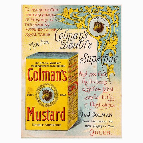 Colman mustard retro - retro, metal