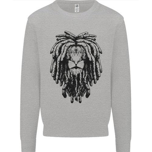 Rasta lion with dreadlocks - lion,