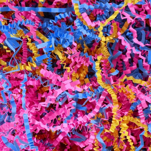 100g wavy colorful raffia - wavy,