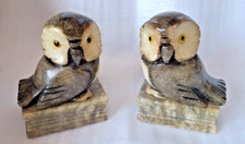 Art Deco Alabaster Owl Book