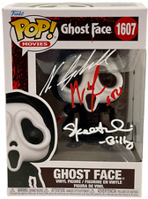 Neve Campbell Matthew Lillard Skeet Ulrich Signed Ghost Face Funko Scream BAS