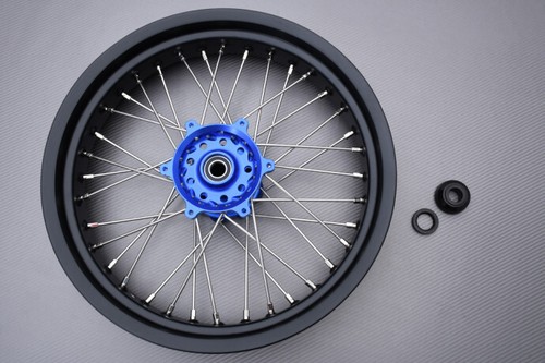 Blue supermoto spoked rim - supermoto,