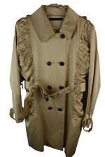 PHILOSOPHY BLUES ORIGINAL Beige Trench Coat size 42 Womens Cotton Casual