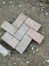 Block Paving 200x100x50 Weathered  252 Blocks Garden Path, Grass Edge Boarder,