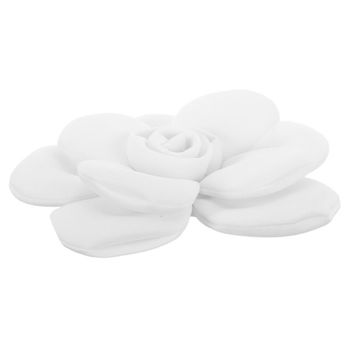 White chunky camellia flower - chunky,
