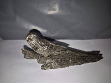 Vintage Pewter Pheasant 5iches In Length Made In England 'Alden Arts'