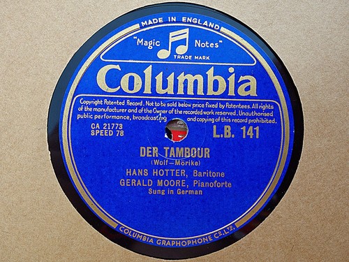 Hans hotter gerald moore - hans,