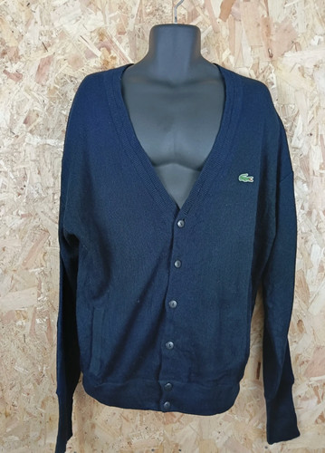 Lacoste vintage cardigan navy - lacoste,