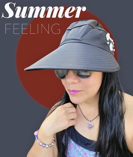 Women wide brim korean style - wide-brim, korean-style