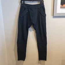 Psylo Navy Drop Crotch Studded