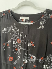 M&S Per Una Dark Grey Floral