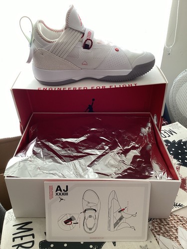 Jordan xxxiii white gym red - jordan,