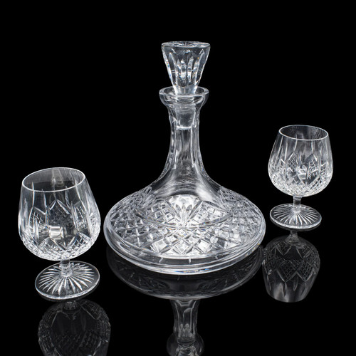 Vintage ships decanter glass - ships,