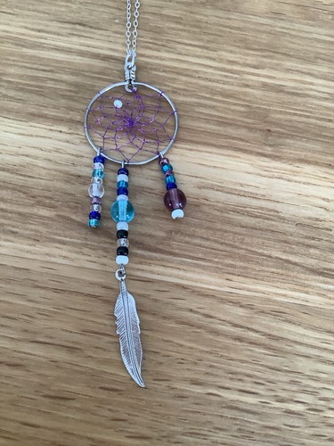 Dream catcher necklace - catcher,