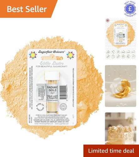 Sugarflair radiant gold edible - sugarflair,