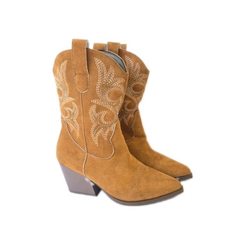 Women faux suede - faux, cowboy