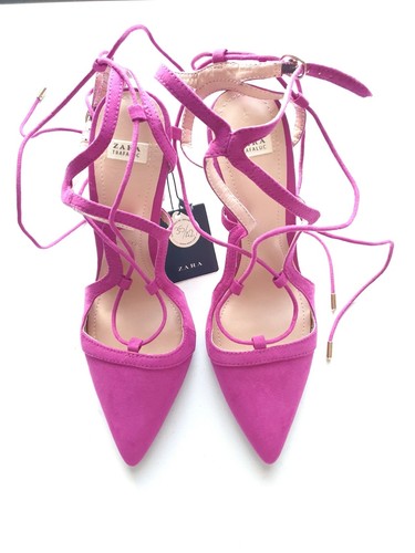 Zara pink heels size - pink,
