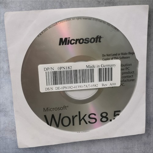 Microsoft works dell oem - 8.5,