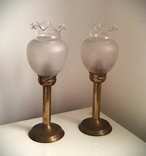 Pair Antique Brass Spring