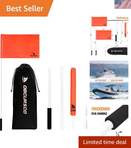 Inch orange boat flag with - orange,