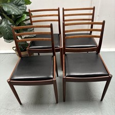 Ladderback teak dining chairs - dining,