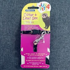 Ancol Ferret Collar  120cm Lead Set Camouflage Click Fit Adjustable Ex Display