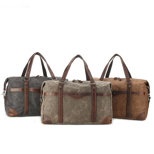 Unisex canvas travel duffle - canvas,