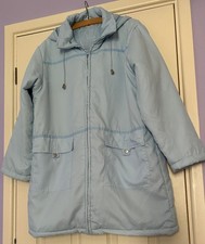 LADIES  PALE BLUE LIGHT WEIGHT COAT SIZE 18-20 BY CLAIRE NEUVILLE