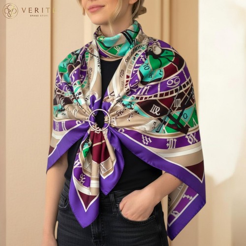 Rare vintage hermes silk scarf - hermes,