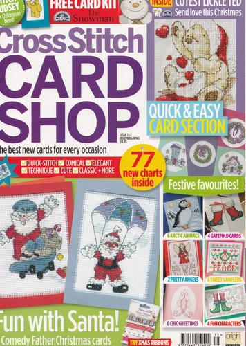 Cross stitch card shop - card,