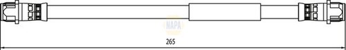 Napa brake hydraulic hose - hydraulic,