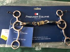 CLEARANCE NEW PREMIER EQUINE SWEET IRON TOM THUMB BRASS ALLOY ROLLER SIZE 5”