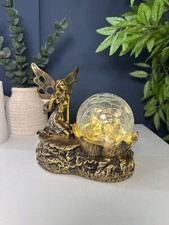 Gold Fairy Lamp with Glass