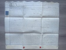 Kingswinford Staffordshire Vellum Indenture Land Deed 1847 Gibbons to Wall