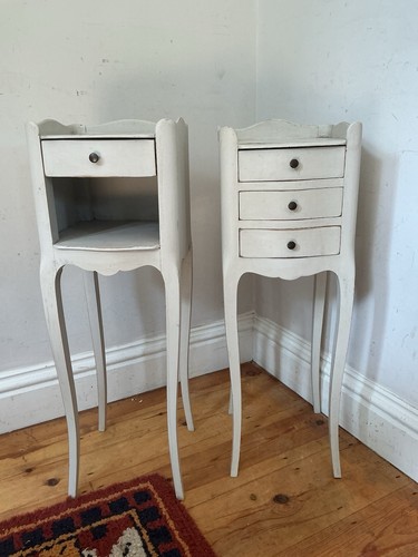 Pair petite painted vintage - pair,