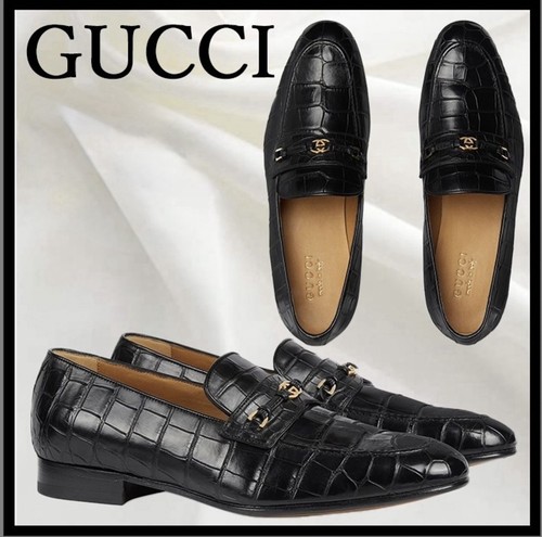 Gucci black alligator leather - alligator,