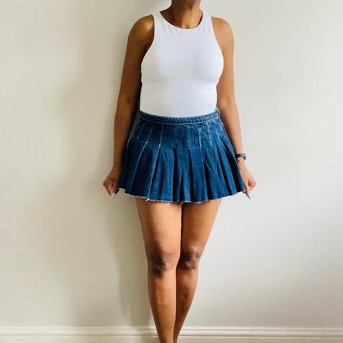 Zara blue denim box - zara,