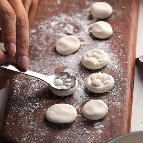 Stainless steel cat paw cookie - stainless,