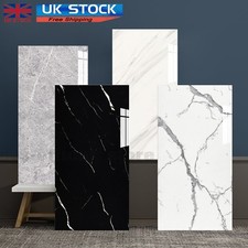 100X PVC Marble Tiles Wall Sticker Self-Adhesive Stick On Kitchen Bathroom Decor