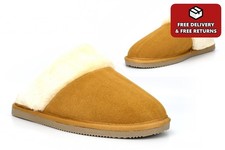 Womens Suede Slippers Ladies