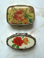 Vintage Floral Pill Boxes