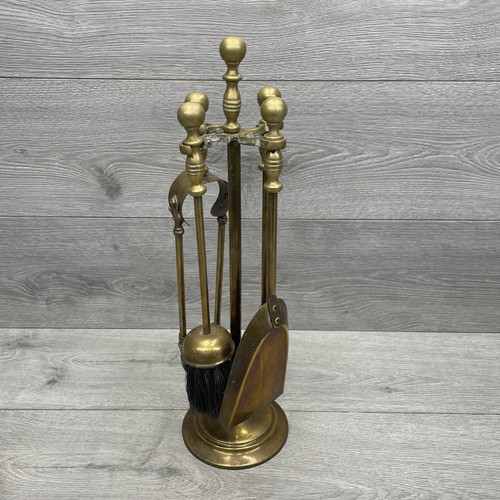 Vintage brass fireplace - vintage,