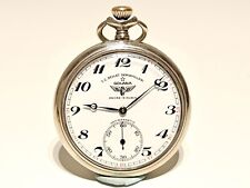 VINTAGE TURKISH RAILROAD "DELVET DEMIRYOLLARI" SWISS MEN POCKET WATCH "GOLANA"