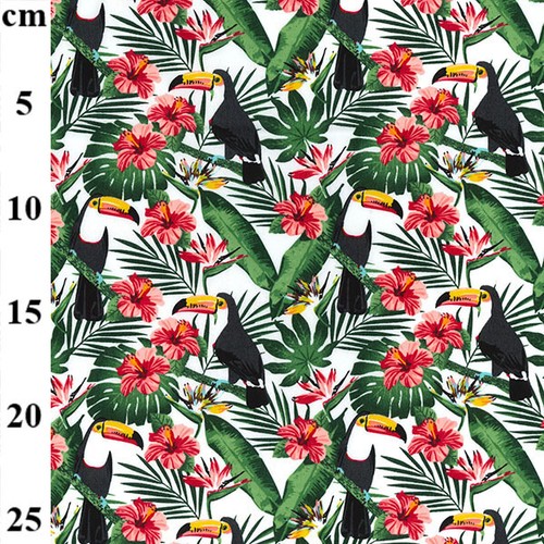 100 cotton fabric toucan - cotton,