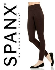 SPANX Assets Red Hot Label Structured Leggings Pintuck BNWT Midnight Brown