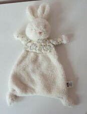 Jellycat Bedtime Bunny Baby Comforter Soother Blanket Blankie Floral Cream
