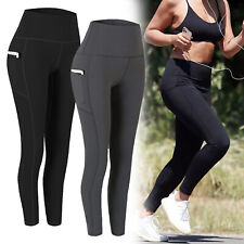 Women High Waist Leggings Pocket Fitness Running Ladies Yoga Gym Sports Pants